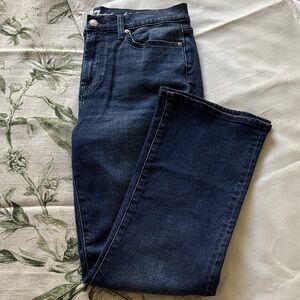 7 For All Mankind Dark Blue Straight Leg high waist size 30 Jeans